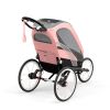 CYBEX ZENO Multisport Hands-Free Running Trailer Seat Pack in Silver Pink