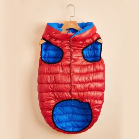 Winter Warm Down Cotton Dog Clothes (Option: Red Sapphire Blue-L)